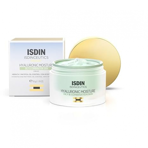 Hyaluronic Moisture Crema Facial Ligera para Piel Grasa y Mixta, 50ml – Isdin
