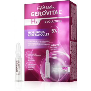 Ampollas de Ácido Hialurónico Puro H3 Evolution, 10 x 2ml – Gerovital
